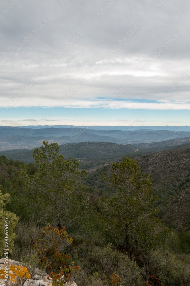 The mountains of the sierra de irta in Alcocebre