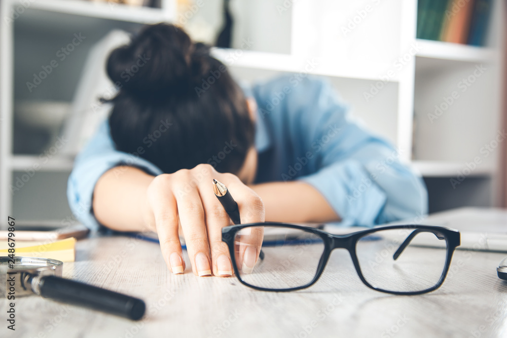 sad woman hand keyboard with glasses sad woman hand keyboard with glasses