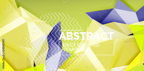 Triangular low poly background design