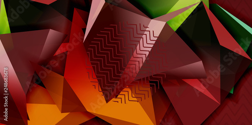Triangular low poly background design