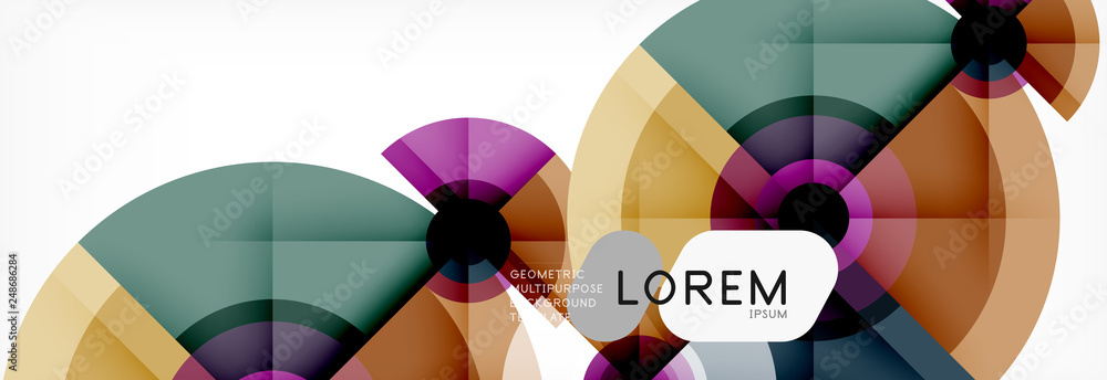 Round circles and triangles abstract background Round circles and triangles abstract background