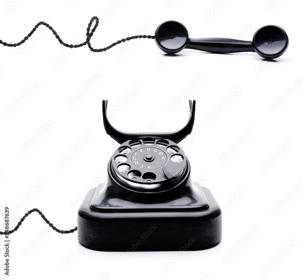 Black Retro Telephone Black Retro Telephone