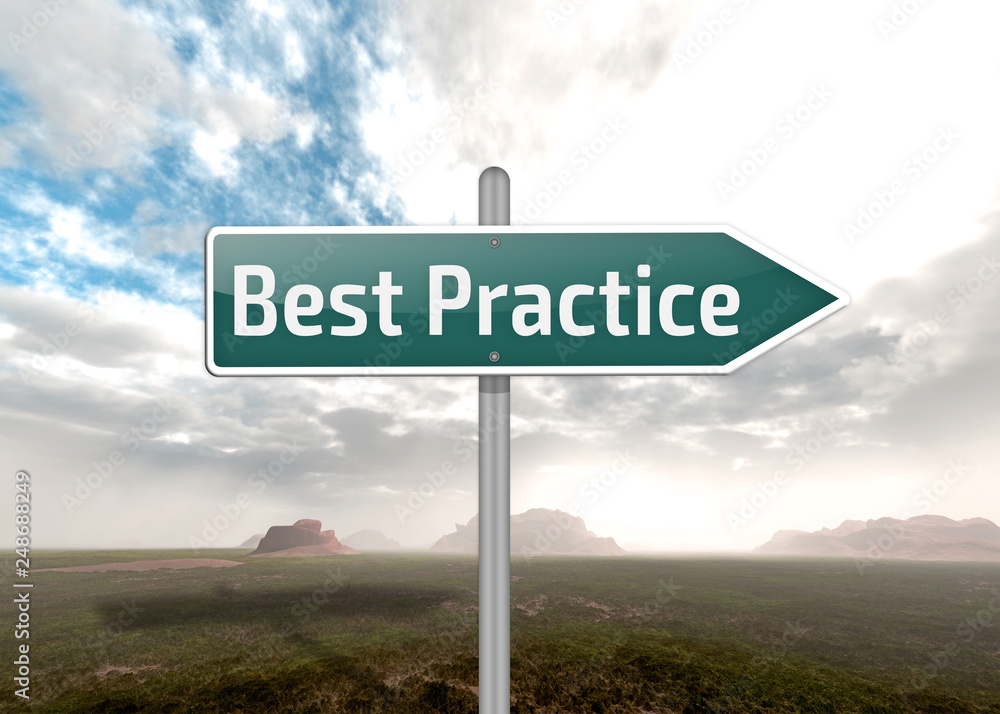 Signpost Best Practice Stock Illustration Adobe Stock