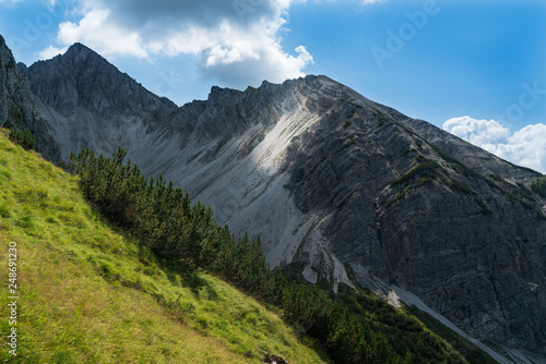 Landscape of the Tyrolean mountains near Seefeld and Hallstatt - Austria