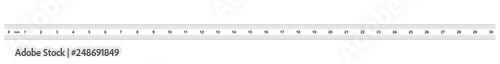 Double sided 30 inch ruler. The price of division - 32 divisions by inch. Exact length measurement device. Calibration grid.