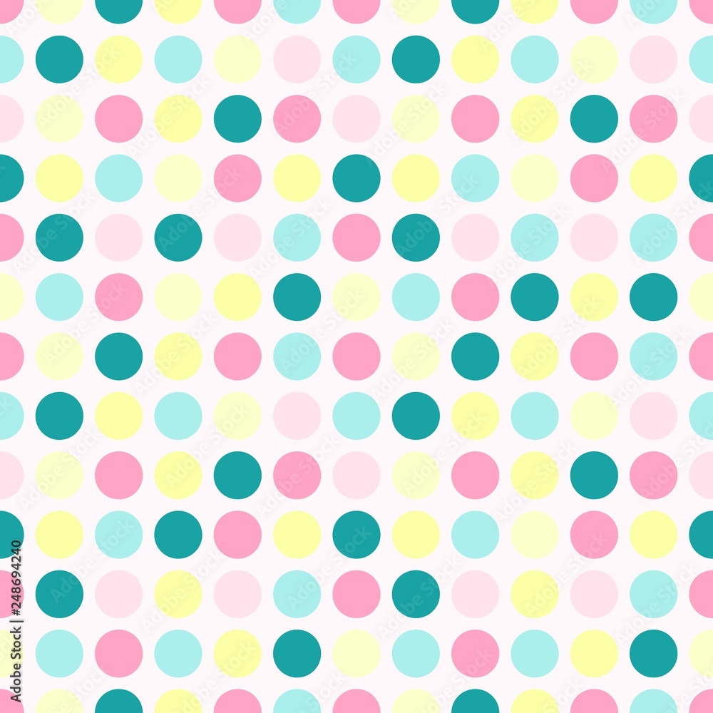 Seamless polka dot pattern. Design for wallpaper, fabric, textile, wrapping. Simple background Seamless polka dot pattern. Design for wallpaper, fabric, textile, wrapping. Simple background