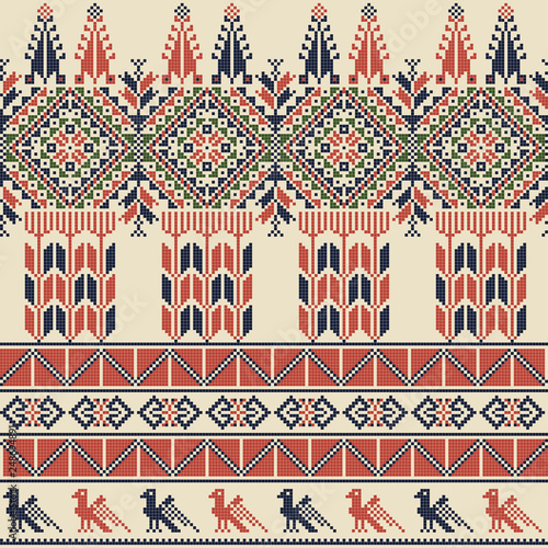 Palestinian embroidery pattern 57