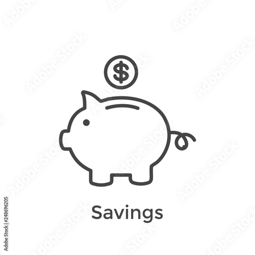 Retirement Account and Savings Icon Set w Mutual Fund, Roth IRA, etc