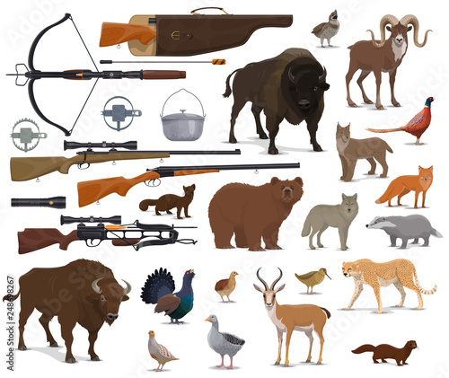 Hunting ammo, hunter trophy animals