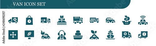 van icon set