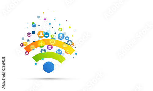 connessione, icona, wifi, connessioni, rete, reti, 