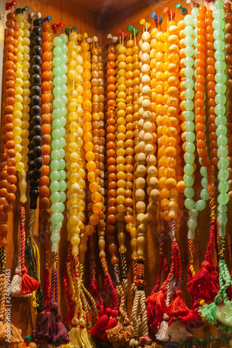Traditional religious amber beads