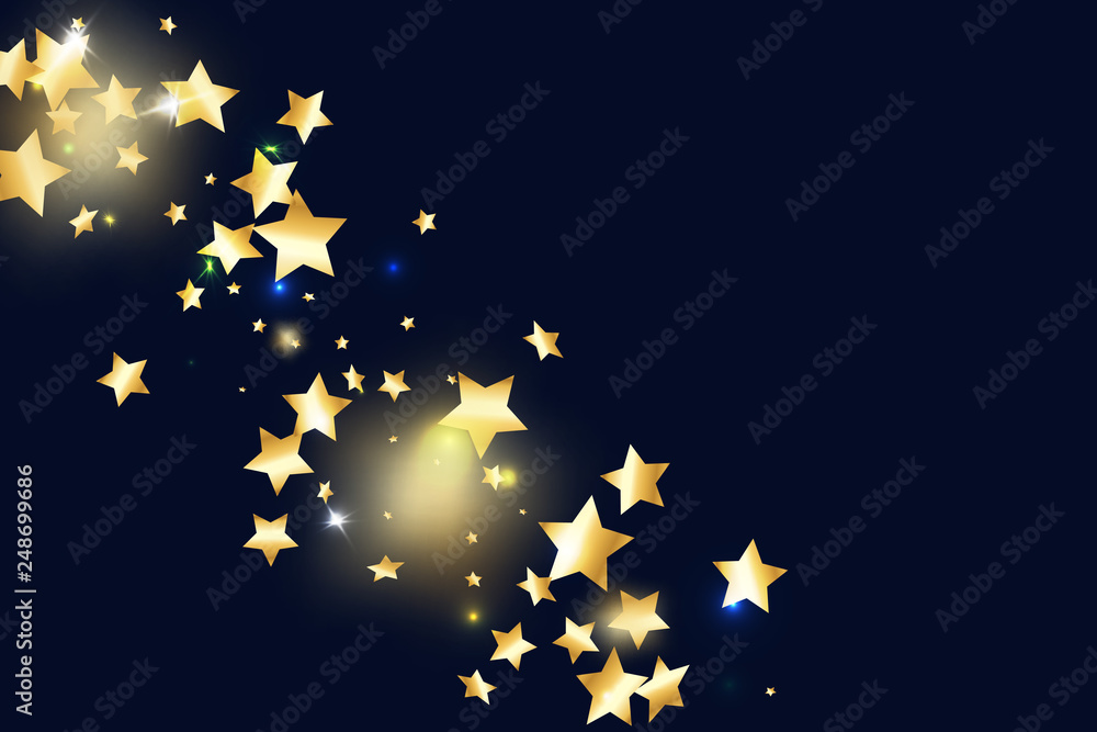 Star falling confetti background. Star falling confetti background.