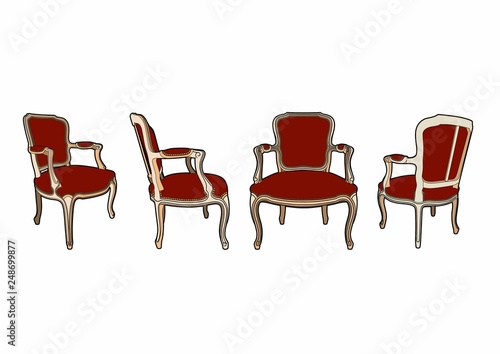 Four chairs of style