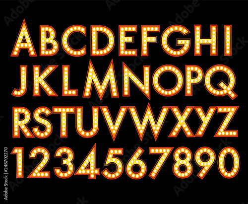 Vector Marquee Alphabet