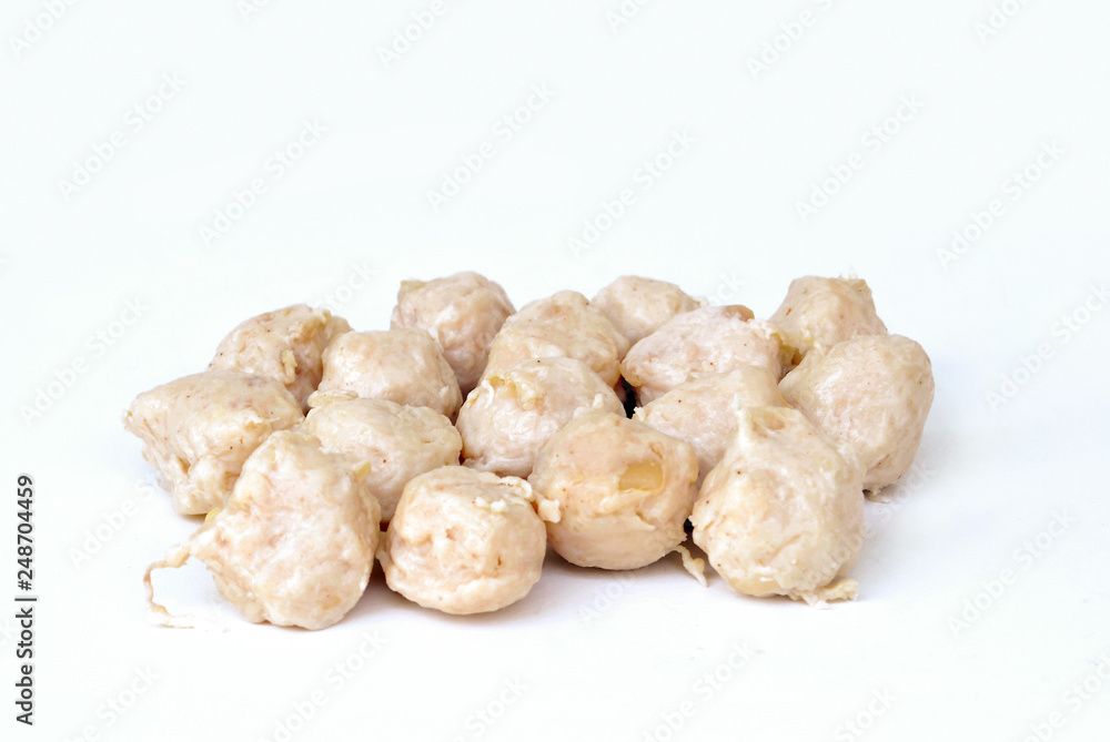 Thai grilled meatballs,Pork tendon mix. Thai grilled meatballs,Pork tendon mix.