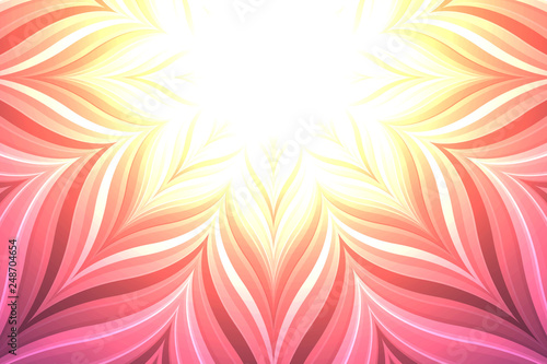 Abstract neon flower.