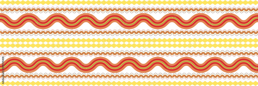 banner background lines and hearts red golden orange colors banner background lines and hearts red golden orange colors