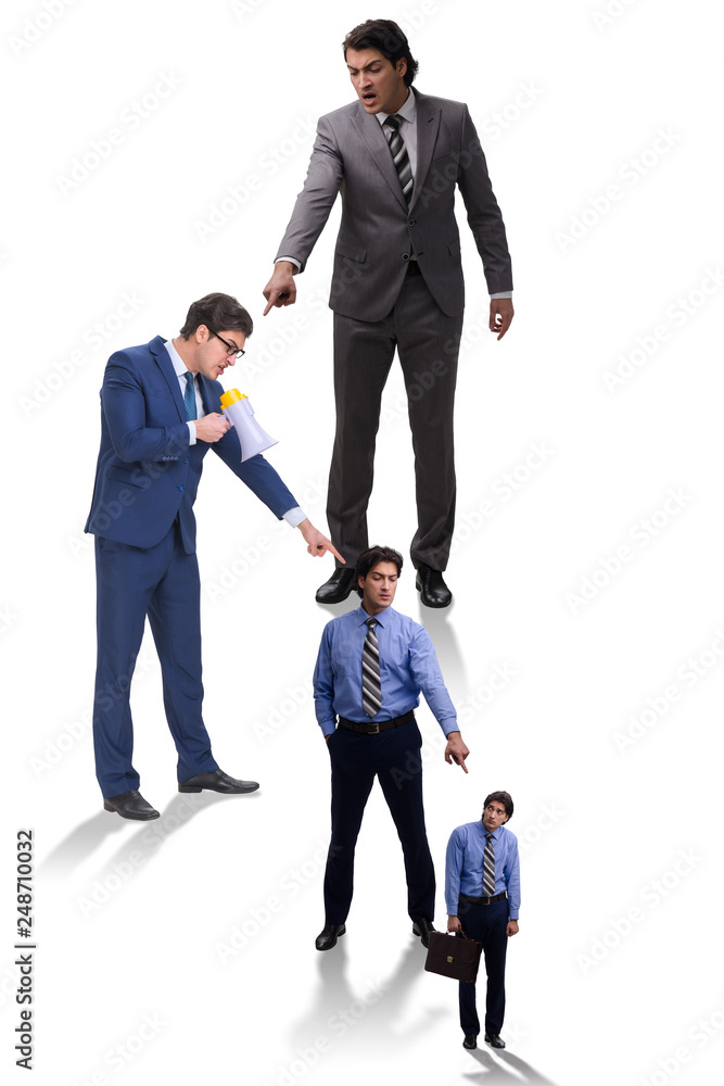 Businessmen blaming each other for failures Businessmen blaming each other for failures