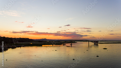 Final Sunset Pantanal River Paraguai
