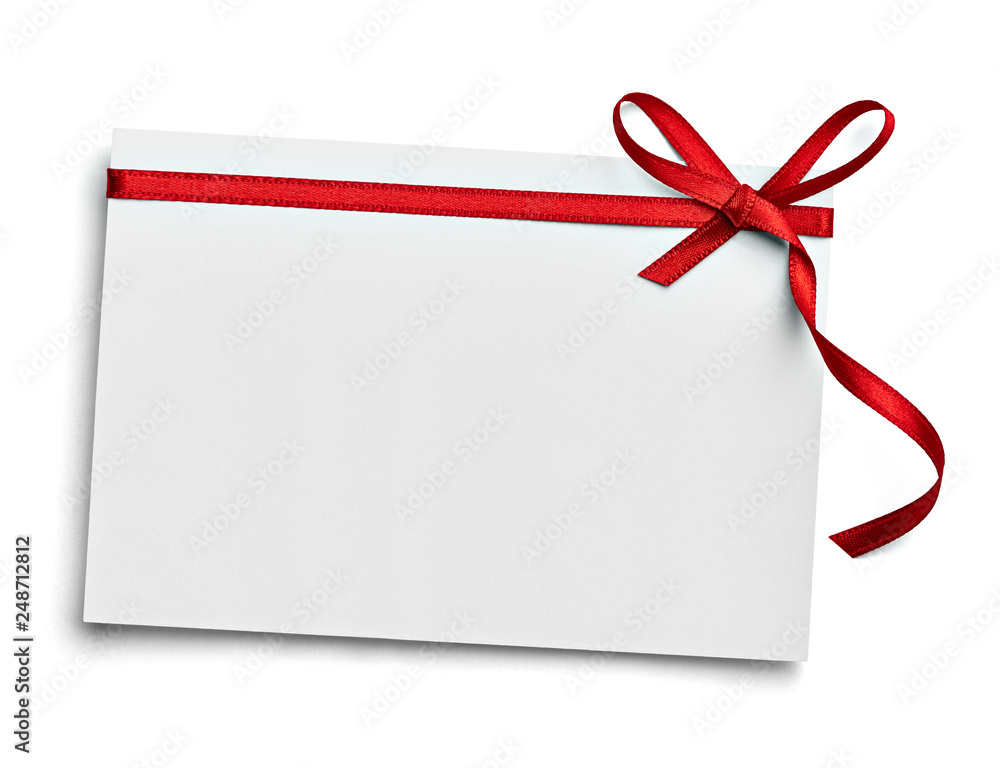 ribbon bow card note chirstmas celebration greeting ribbon bow card note chirstmas celebration greeting