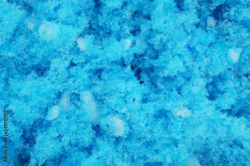 Color snow ice cream as background, closeup