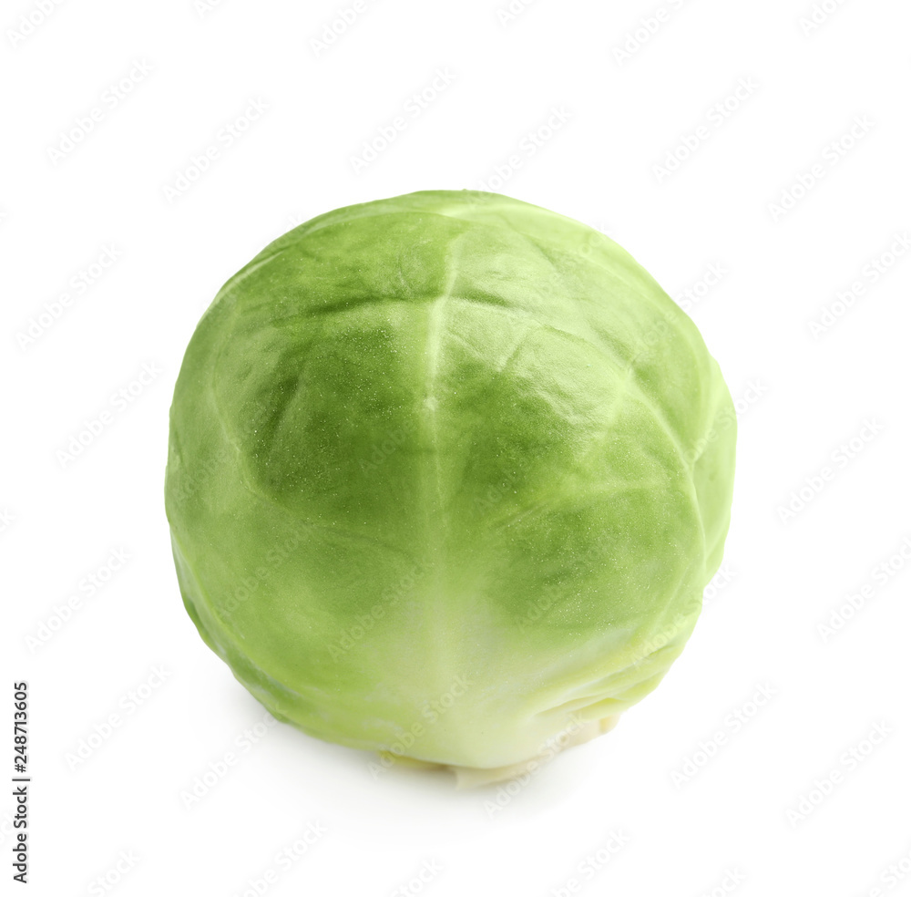 Fresh tasty Brussels sprout on white background Fresh tasty Brussels sprout on white background