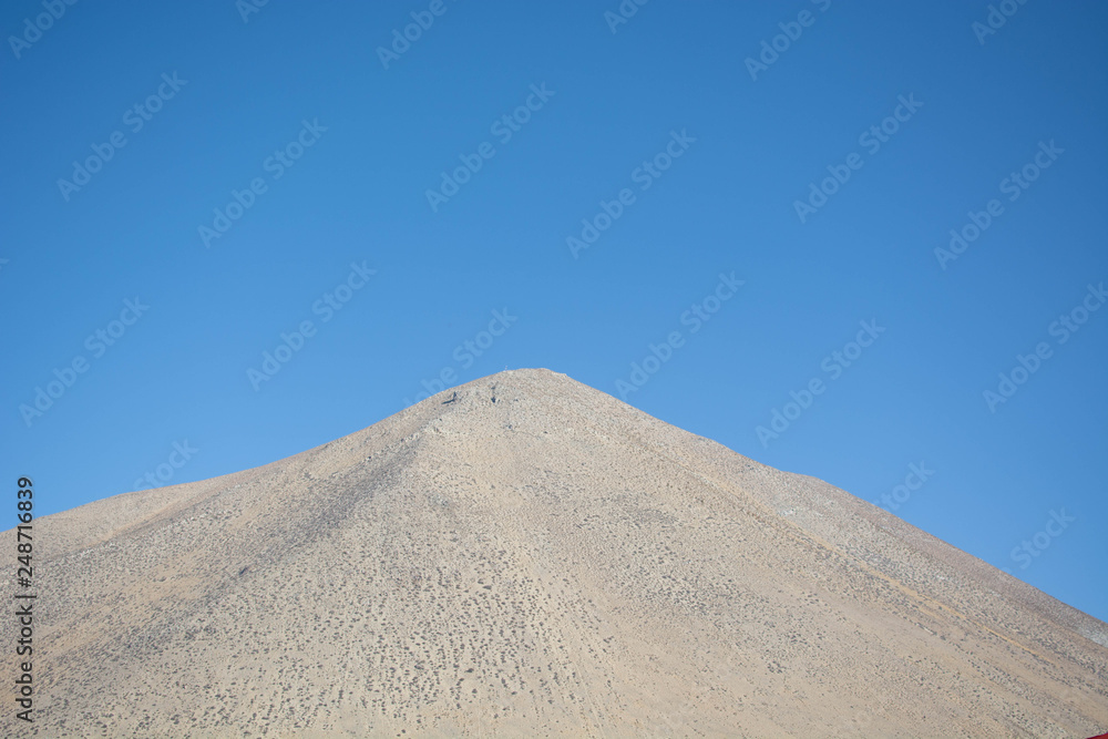 desert mountain and blue sky desert mountain and blue sky