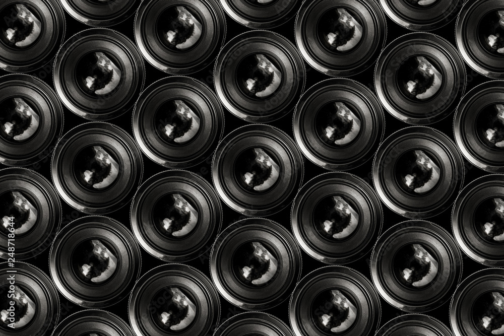 Camera photo lens, background image Camera photo lens, background image