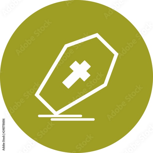 vector coffin icon