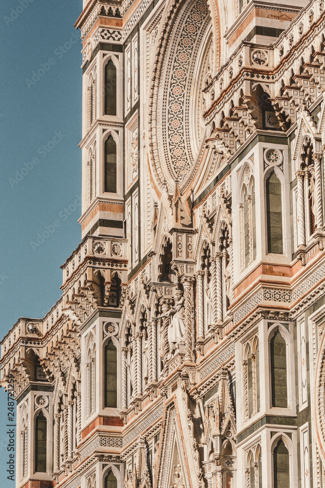 Beautiful view on hart of amazing Florence city and the Cathedral, Florence, Italy