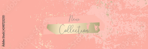 Elegant set of chic trendy coral marble gold luxury textures. Beautiful backgrounds for advertising, poster, invitations, wallpaper, textile, typography. Living coral