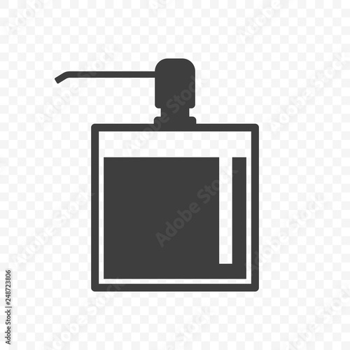 Icon bottles for soap. Vector on transparent background