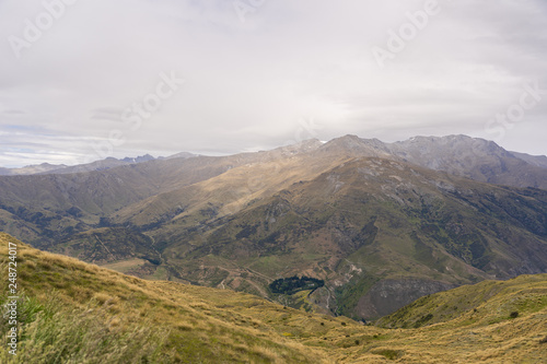 sunset over New Zealand's alps, burkes pass in New Zealand during sunset, beautiful nature during an amazing sunset in New Zealand,