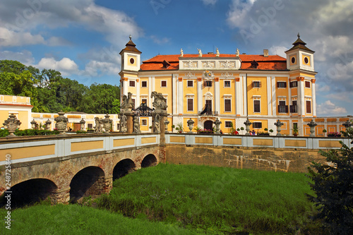 State Milotice Castle called pearl of South Moravia. Castle is a uniquely preserved complex of baroque buildings and garden architecture, Czech Republic photo