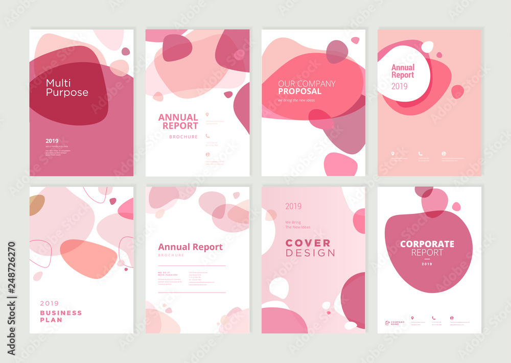 Set of brochure, annual report and cover design templates for beauty, spa, wellness, natural products, cosmetics, fashion, healthcare. Vector illustrations for business presentation, and marketing. Set of brochure, annual report and cover design templates for beauty, spa, wellness, natural products, cosmetics, fashion, healthcare. Vector illustrations for business presentation, and marketing.