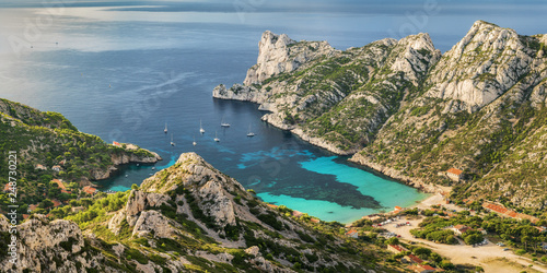 Tableau sur toile Calanque de Sormiou at sunrise