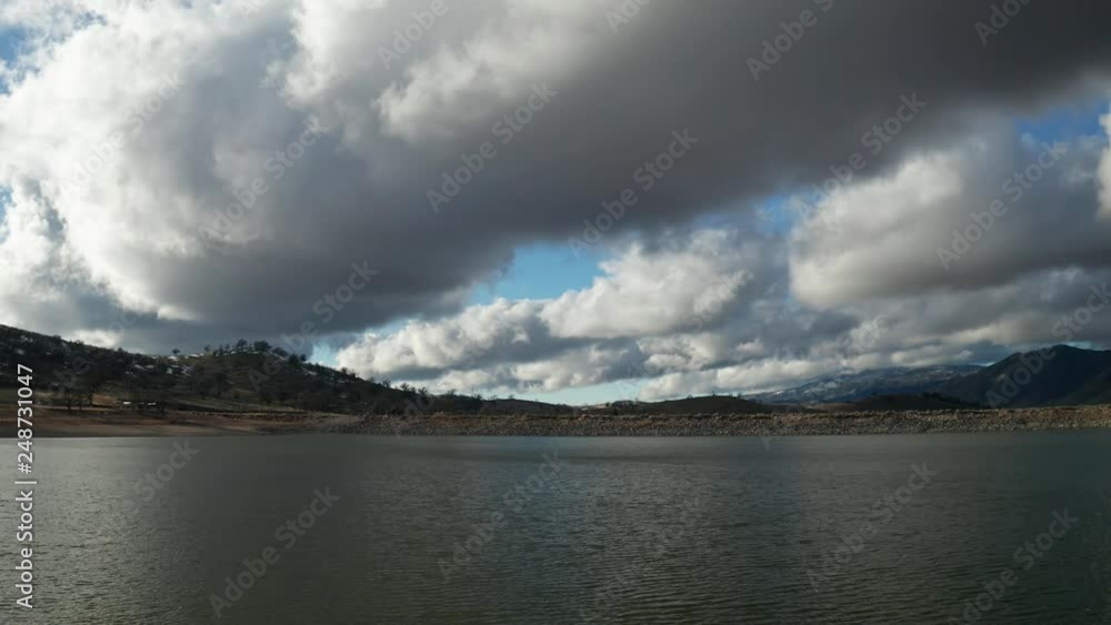 flying clouds over the lake flying clouds over the lake