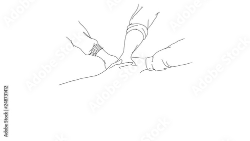 Wallpaper Mural 4K drawing animation of a huddle of hands. Perfect for team and cooperation themes. Torontodigital.ca