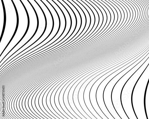 Wavy pattern. Texture with wavy, curves lines.