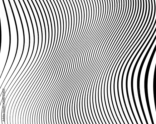 Wavy pattern. Texture with wavy, curves lines.