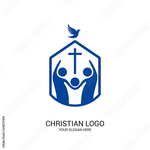 Valokuvatapetti Christian church logo