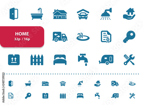 Home Icons (2x magnification for preview)