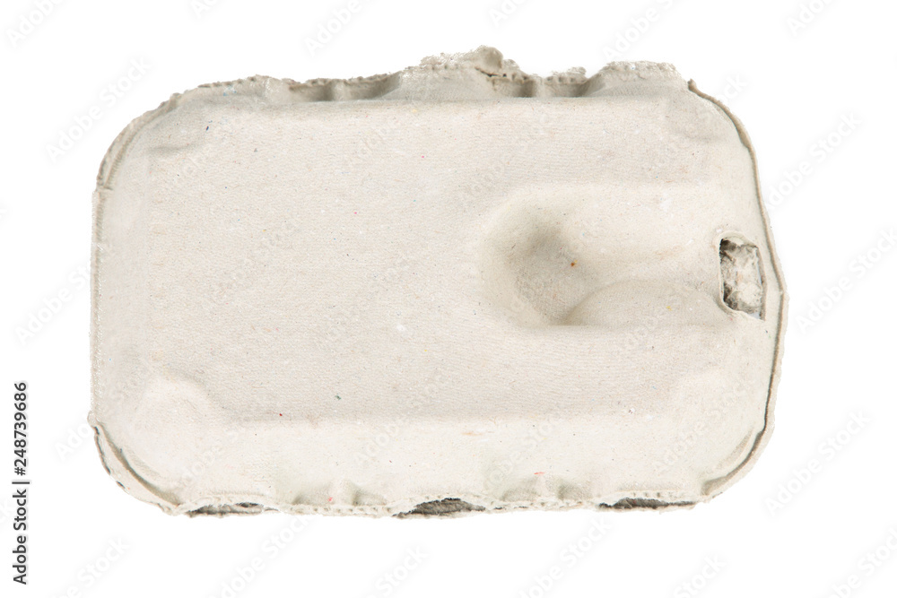 top view of six egg box recycled package container top view of six egg box recycled package container