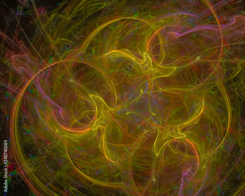 digital abstract fractal  fantasy design