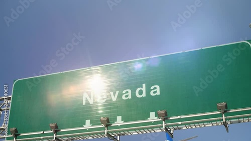 Airplane Landing Nevada