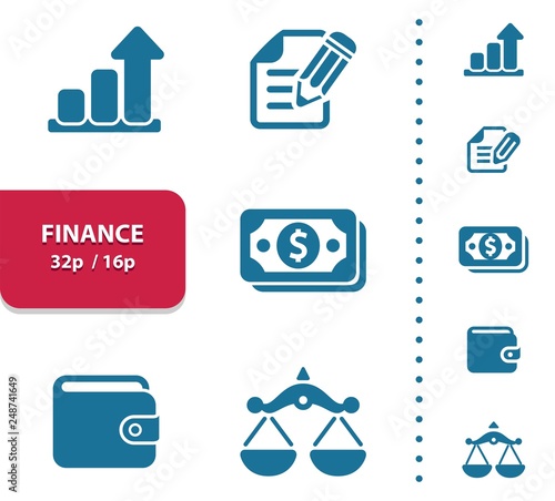 Finance Icons (4x magnification for preview).