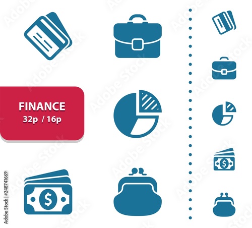 Finance Icons (4x magnification for preview).
