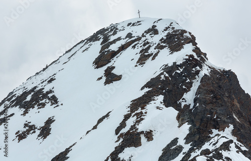 View from Alps Karlesjoch mountain photo