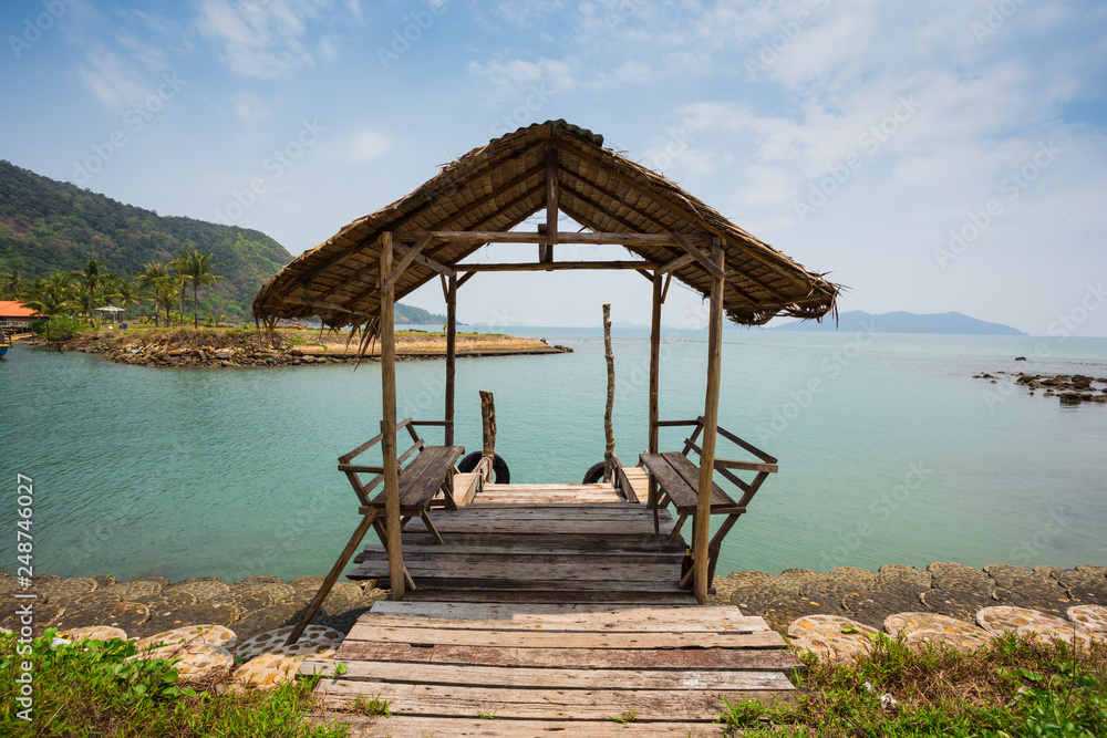 Beautiful Decorated Romantic Wedding Table on Tropical Beach Beautiful Decorated Romantic Wedding Table on Tropical Beach